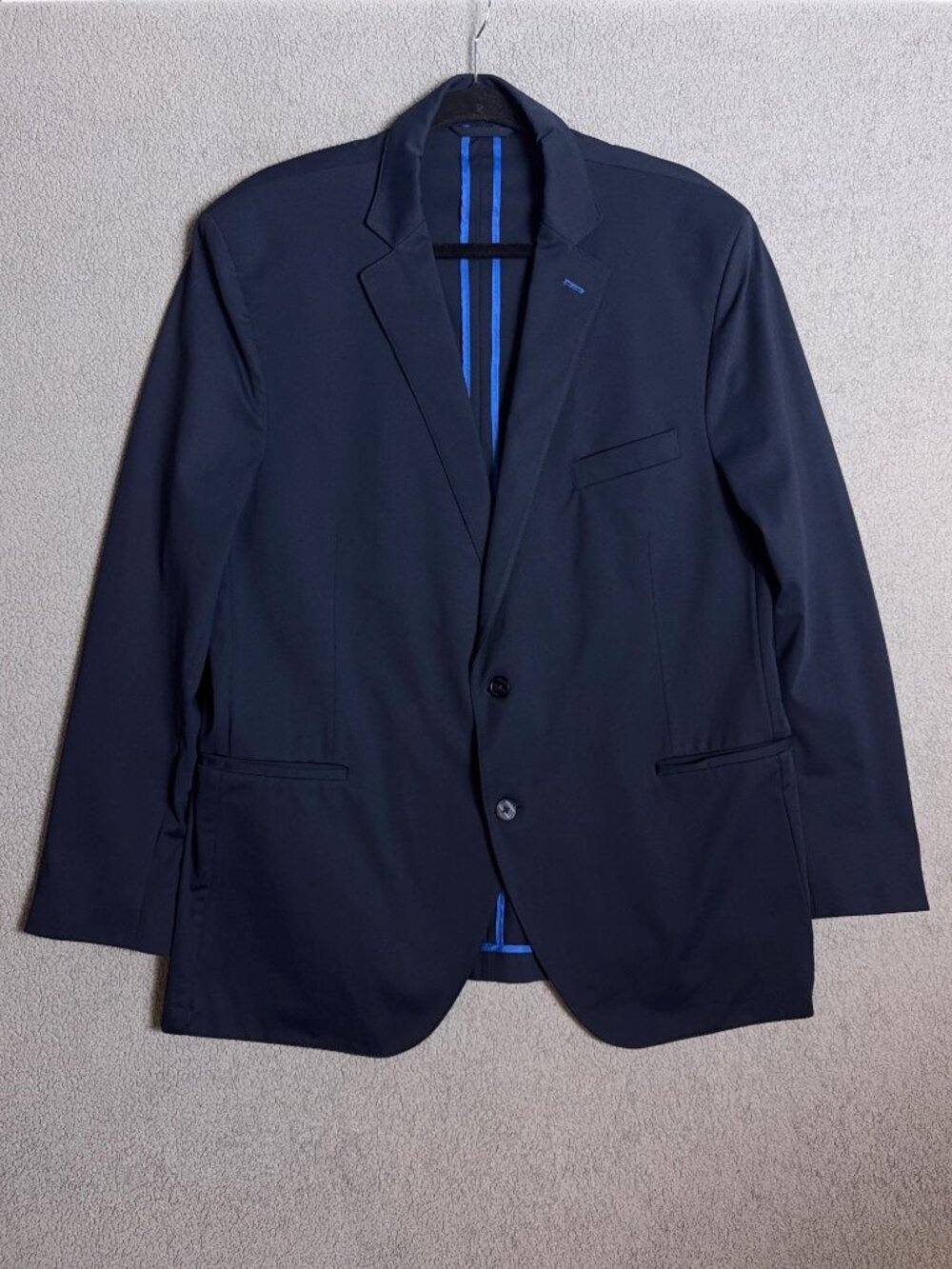 Twillory Men's Performance Blazer Navy Blue 48R 4-Way Stretch Washable